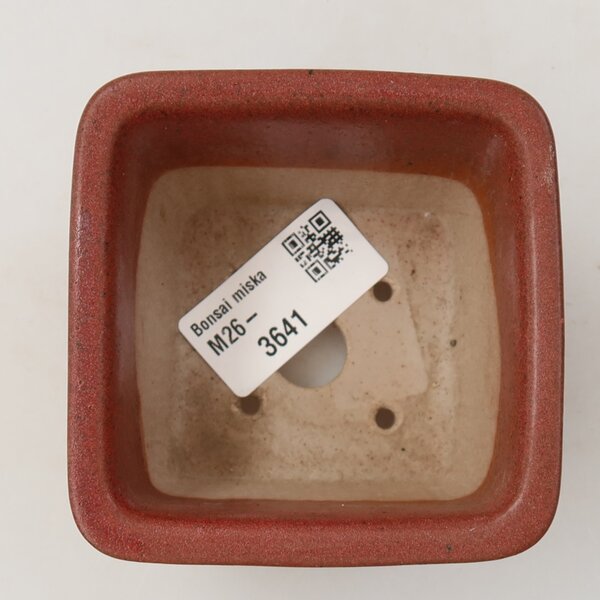 E-bonsai Keramická bonsai miska 8,5 x 8,5 x 5,5 cm růžová