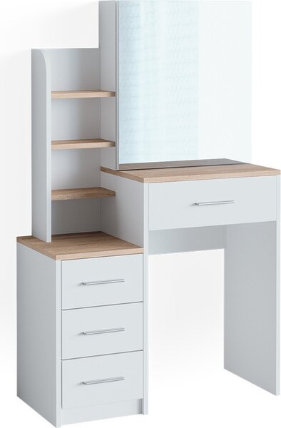 Toaletní stolek Vicco Conrada Bílá/Sonoma 80 cm, Model 39789
