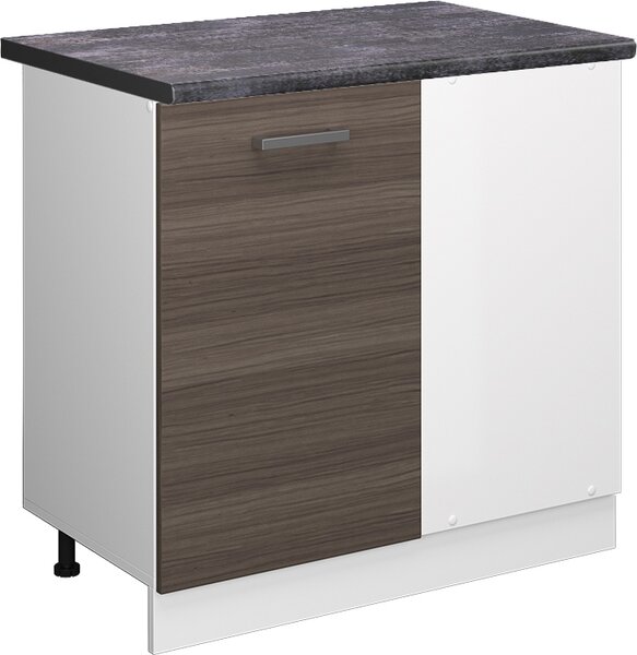 Rohová skříňka Vicco R-Line Ušlechtilá šedá 86 cm , PD Antracit, Model 46156