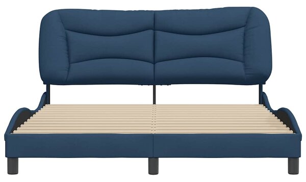 Rám postele bez matrace Hvar modrý 160 x 200 cm textil 3207785
