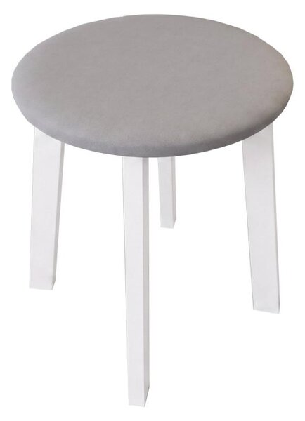 Taburet KUBE pr. 36 cm bílá/šedá