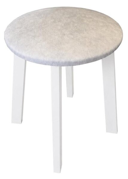 Taburet KUBE pr. 36 cm bílá/krémová