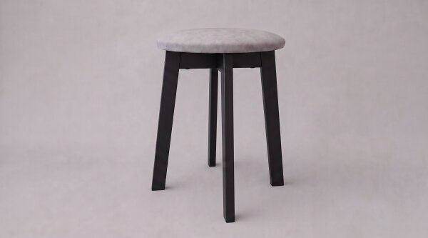 Taburet KUBE pr. 36 cm černá/šedá