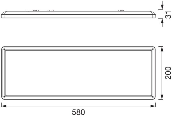 Osram - LED Stropní svít. PLANON EASYFIX LED/24W/230V 2800/4000/6000K IP54 černá