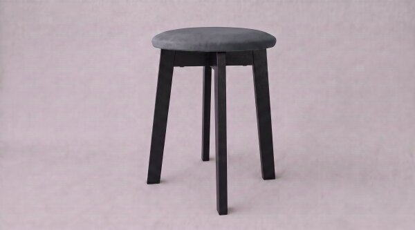 Taburet KUBE pr. 36 cm černá/antracit