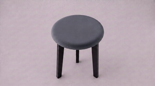 Taburet KUBE pr. 36 cm černá/antracit