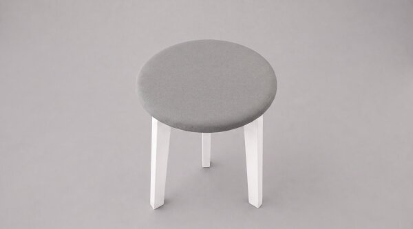 Taburet KUBE pr. 36 cm bílá/šedá