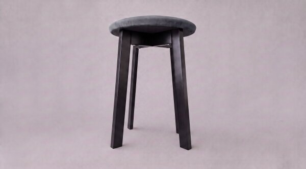 Taburet KUBE pr. 36 cm černá/antracit