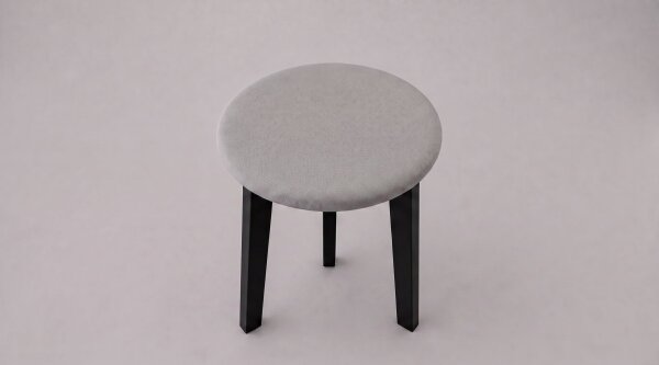 Taburet KUBE pr. 36 cm černá/šedá
