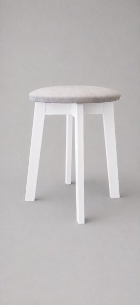 Taburet KUBE pr. 36 cm bílá/krémová