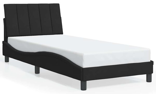 Rám postele bez matrace Hanko černý 80x200 cm samet 3207815