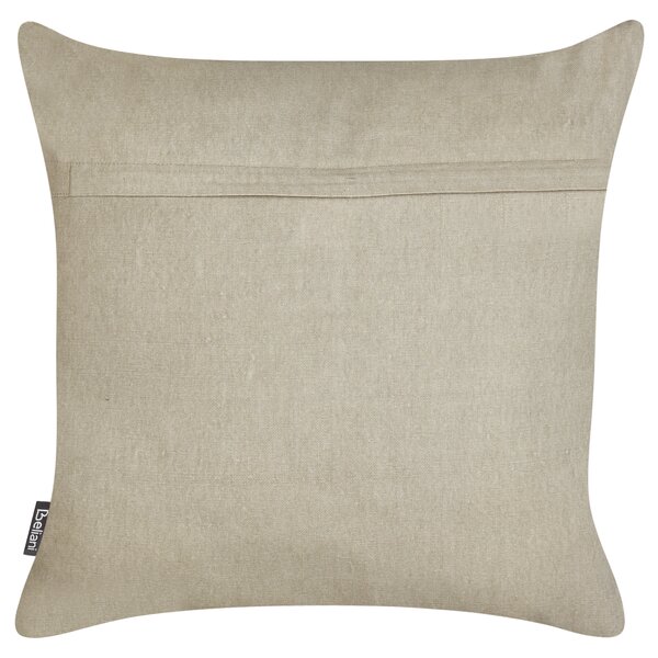 Sada 2 dekorativních polštářů VELLEIA Bavlna 45 x 45 cm Taupe Geometrický vzor