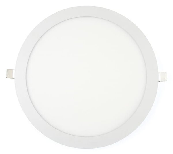 BERGE LED panel kruhový - 300x300x17mm vestavný - 24W - 230V - 1900Lm - teplá bílá