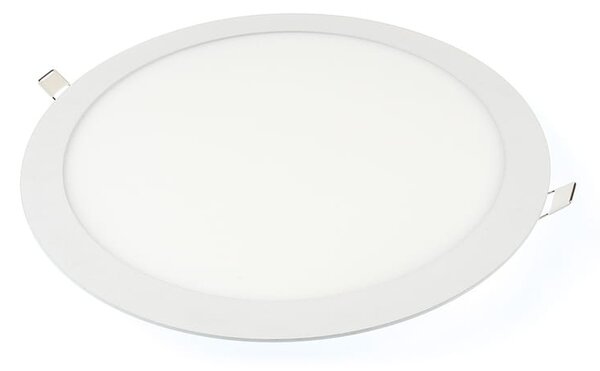 BERGE LED panel kruhový - 300x300x17mm vestavný - 24W - 230V - 1900Lm - teplá bílá