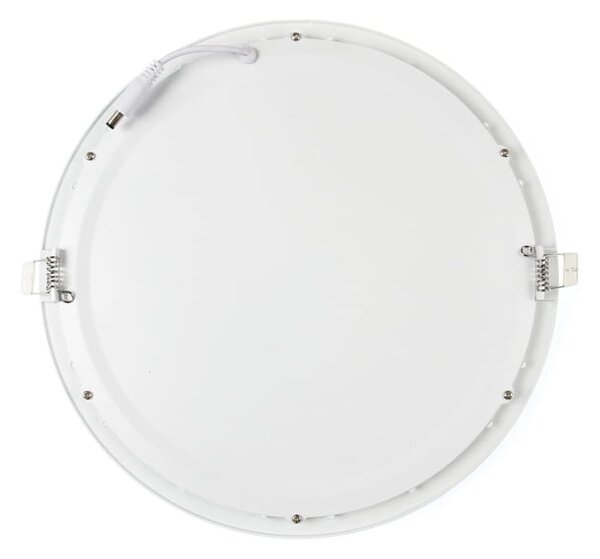 BERGE LED panel kruhový - 300x300x17mm vestavný - 24W - 230V - 1900Lm - teplá bílá