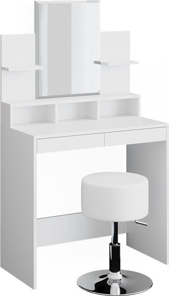 Toaletní stolek Vicco Ania Bílá 80 cm s taburetem, Model 36387