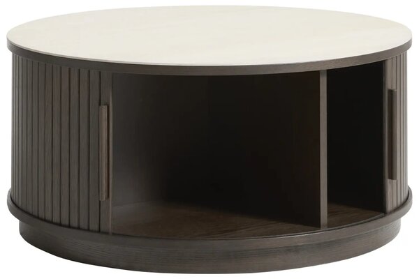 Unique Furniture Béžový keramický konferenční stolek Enna 85 cm