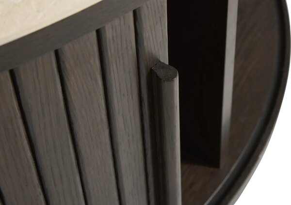 Unique Furniture Béžový keramický konferenční stolek Enna 85 cm