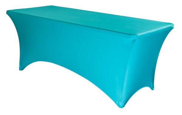 TENTino Elastický potah STANDARD na skládací stůl 152x76 cm VÍCE BAREV Barva ubrusu: TYRKYSOVÁ / TURQUOISE