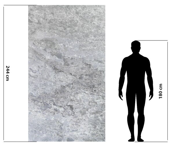 Velkoformátová kamenná dýha, Peacock Limestone, 244x122 cm, EDL022, kus
