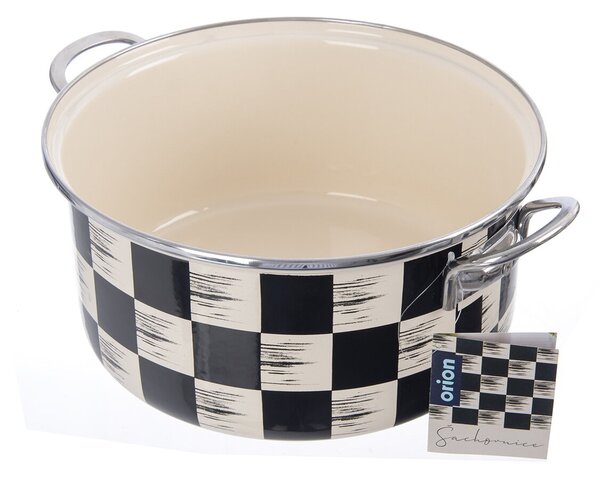 Kastrol ŠACHOVNICE Lem 5 l