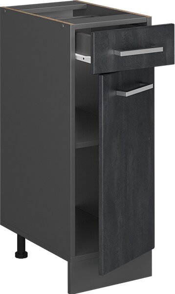 Spodní skříňka kuchyňské linky Vicco R-Line Černý beton 30 cm bez pracovní desky, Model 47593