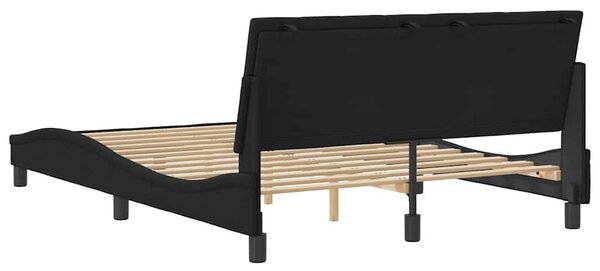 Rám postele bez matrace Hanko černý 120 x 200 cm samet 3207839