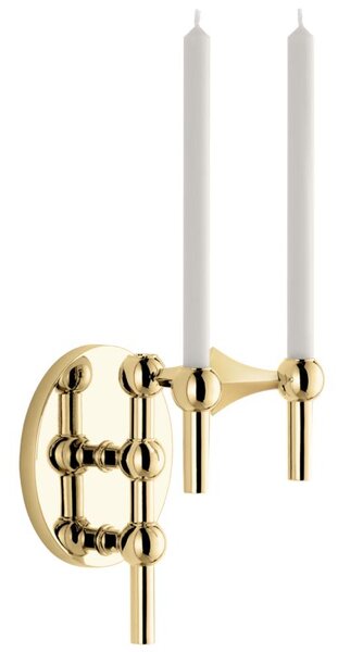 Nástěnný držák na svícen STOFF Nagel - Brass SN156