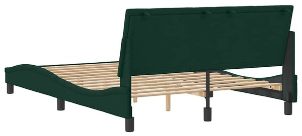 Rám postele bez matrace Hanko tmavě zelená 120 x 200 cm samet 3207840