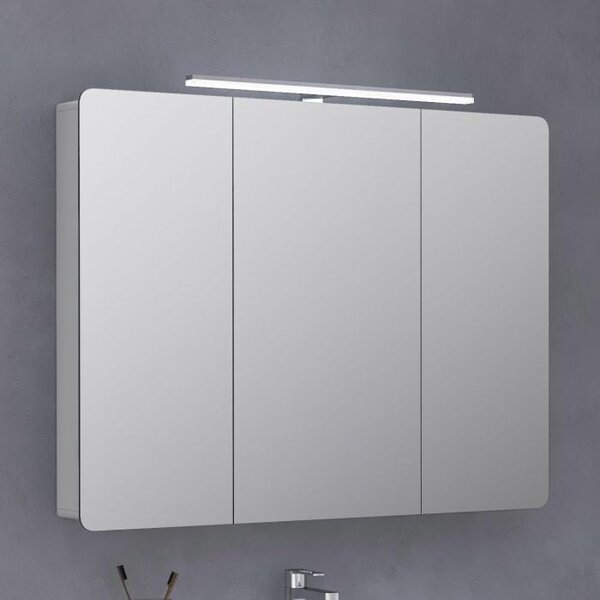 Zrcadlová skříňka House 2.0 Comfort LED, 100 cm, se 3 dvířky