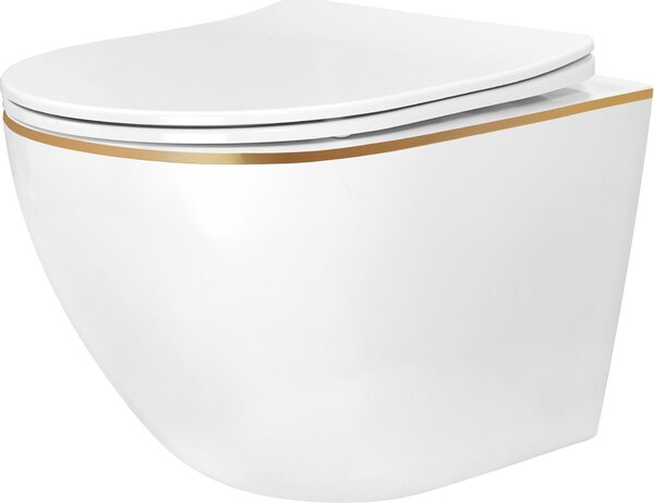 Závěsná Wc Misa REA Carlo Mini Tornado NF Gold