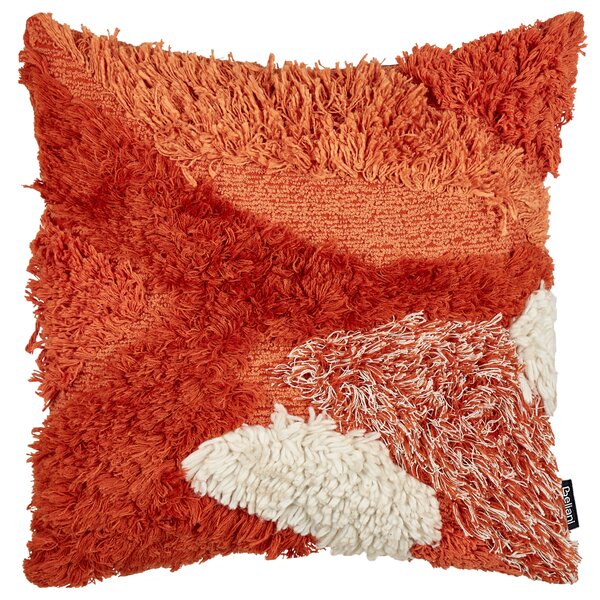 Sada 2 dekorativních polštářů SAGENIA Bavlna 45 x 45 cm Oranžová Abstraktní vzor