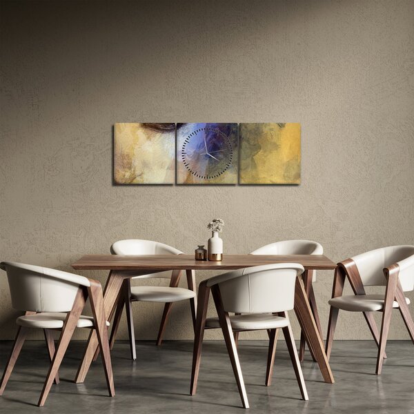 Obraz - Portrét ženy, kresba (s hodinami) (90x30 cm)