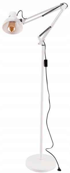 BERGE LED stojací lampa 1xE27 185cm bílá