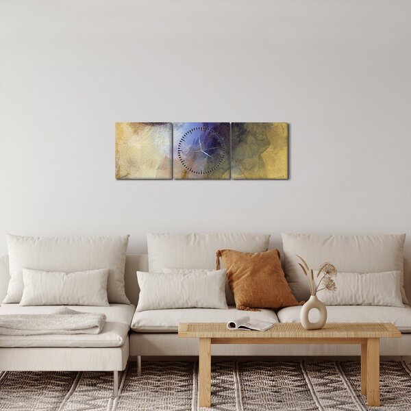 Obraz - Portrét ženy, kresba (s hodinami) (90x30 cm)