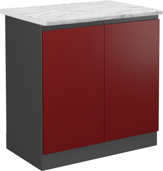 Skříňka pod dřez Vicco R-Line Červená 80 cm PD Mramor, Model 45579
