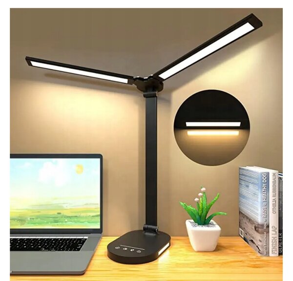 BERGE LED dvojitá stolní lampa 8W - BRUSEL