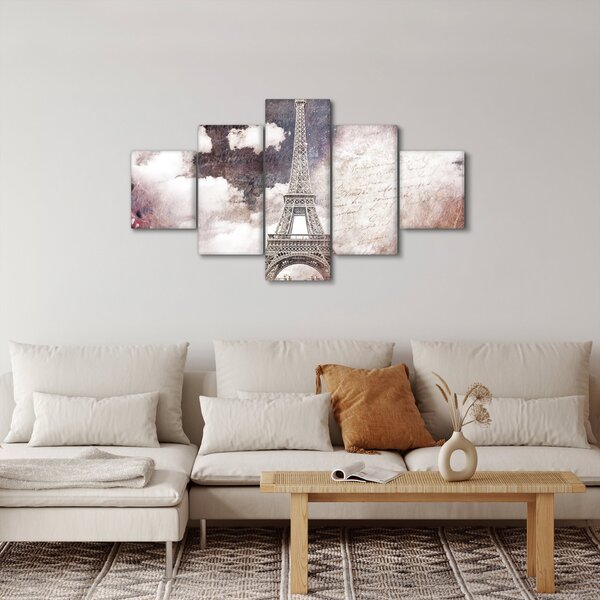 Obraz - Eiffelova věž, Paříž, Francie (125x70 cm)