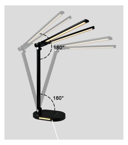 BERGE LED dvojitá stolní lampa 8W - BRUSEL