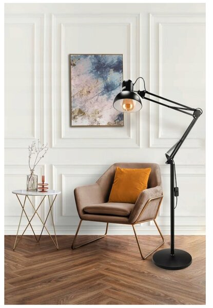 BERGE LED stojací lampa E27 185cm - BERLIN