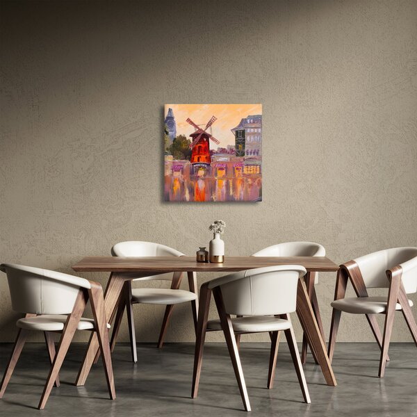Obraz - Moulin rouge, Paříž, Francie (30x30 cm)