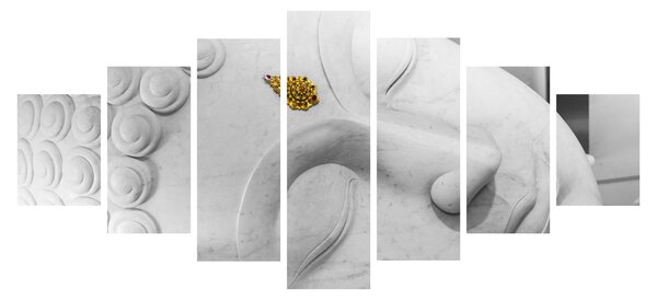 Obraz - Bílý Buddha (210x100 cm)
