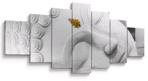 Obraz - Bílý Buddha (210x100 cm)