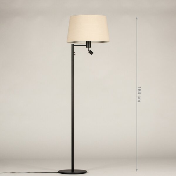 Stojací designová béžová lampa La Scale Crema Nuo and Black (LMD)