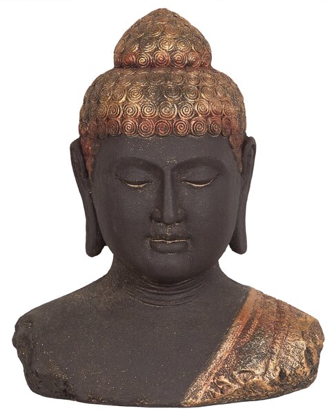 Dekorativní figurka Buddha CARUM Keramika Černá