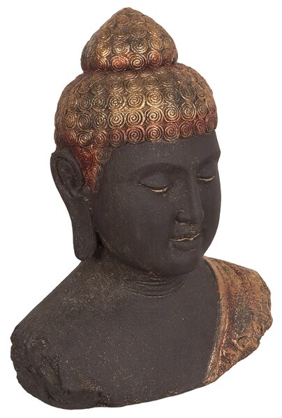 Dekorativní figurka Buddha CARUM Keramika Černá
