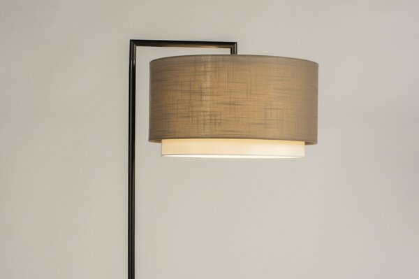 Stojací designová lampa Pallas Soffito Taupe and Black (LMD)