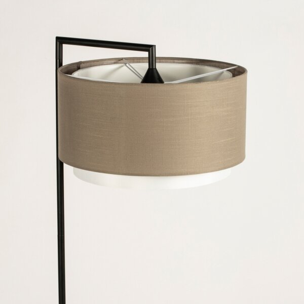 Stojací designová lampa Pallas Soffito Taupe and Black (LMD)