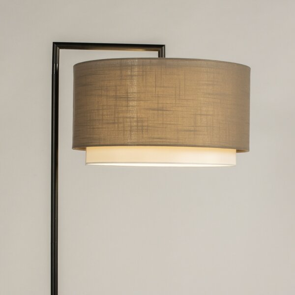 Stojací designová lampa Pallas Soffito Taupe and Black (LMD)