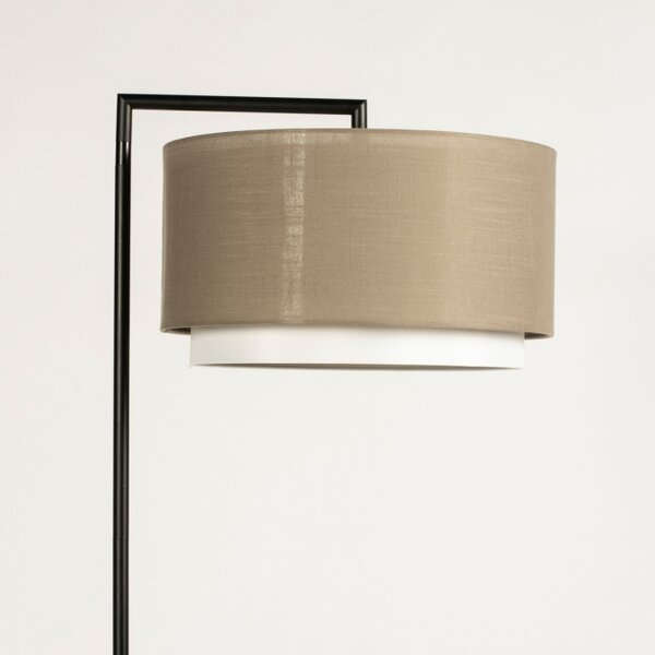 Stojací designová lampa Pallas Soffito Taupe and Black (LMD)